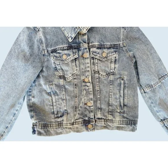 FREE PEOPLE Rumors Denim Jean Jacket Size Small - Picture 4 of 8